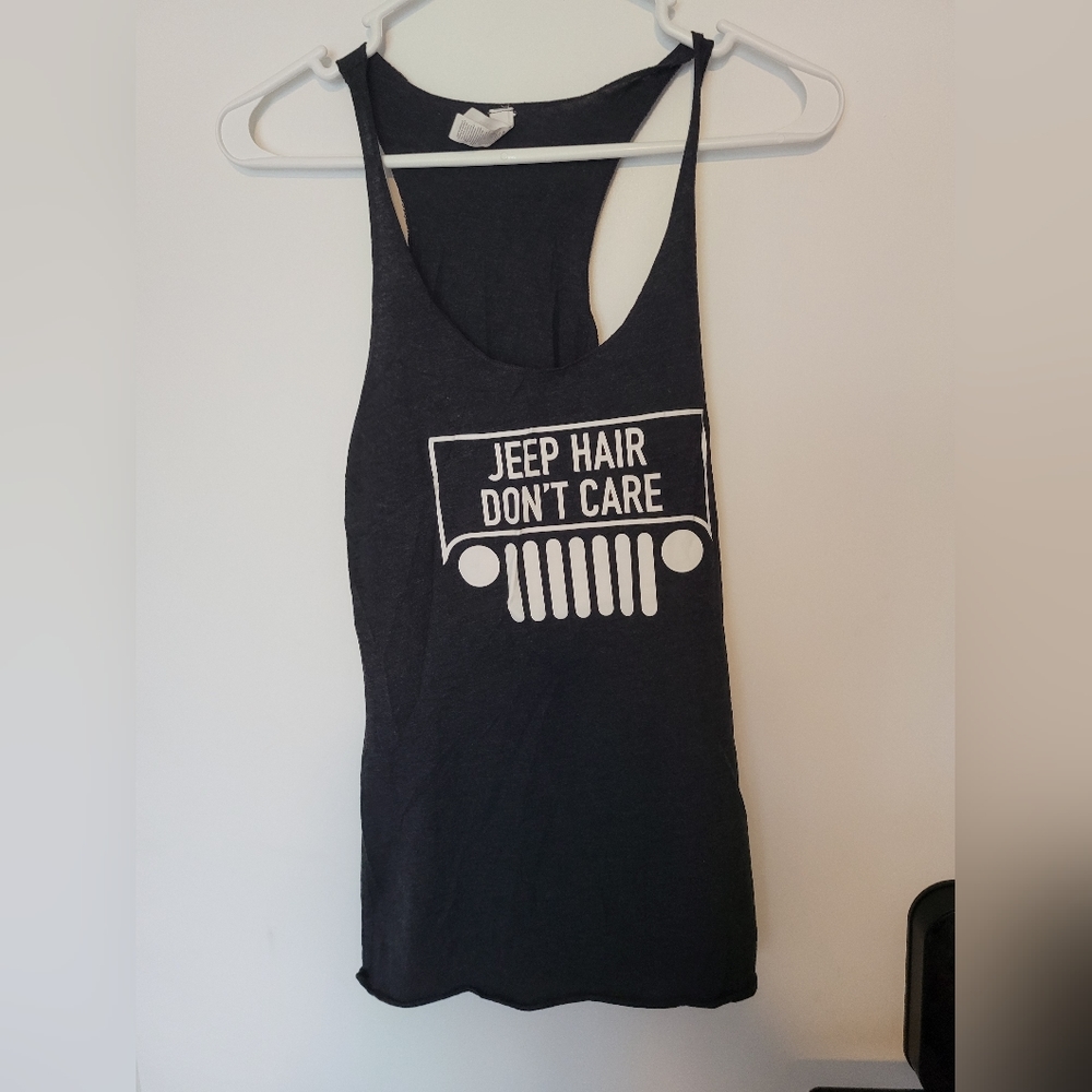 Bella Gray Jeep Hair Tank Top